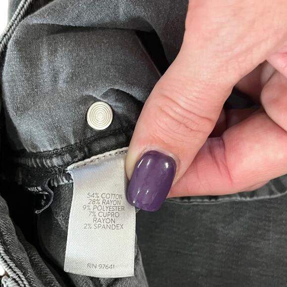 J. Jill Women's Jeans Size 6T High Rise Straight Leg Gray Denim Tall Long Lean - Picture 4 of 9